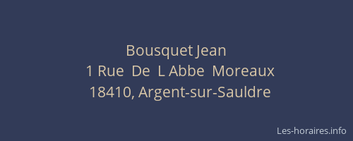 Bousquet Jean