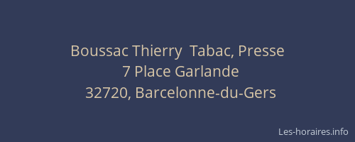 Boussac Thierry  Tabac, Presse