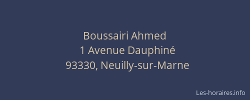 Boussairi Ahmed