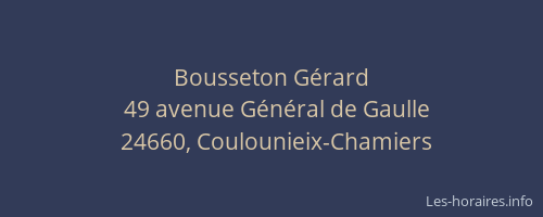 Bousseton G&eacute;rard