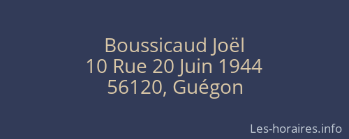 Boussicaud Joël