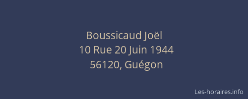 Boussicaud Joël