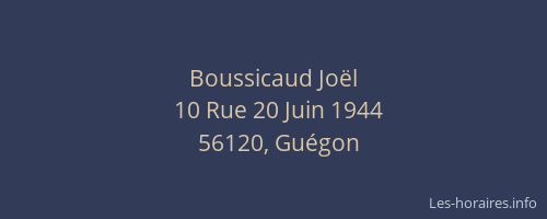 Boussicaud Jo&euml;l