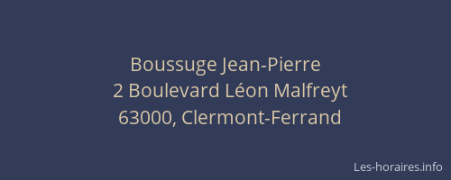 Boussuge Jean-Pierre