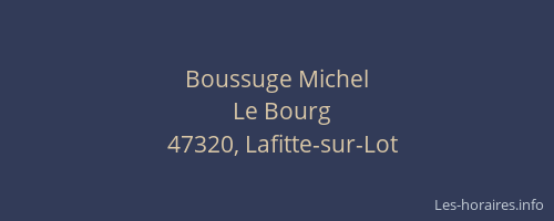 Boussuge Michel