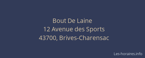 Bout De Laine