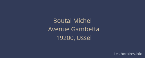 Boutal Michel