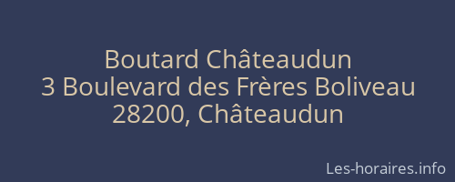 Boutard Châteaudun