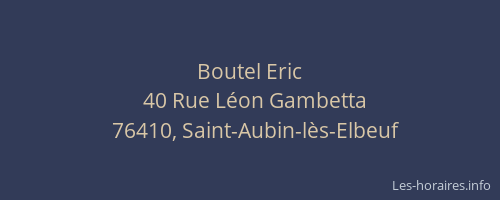 Boutel Eric