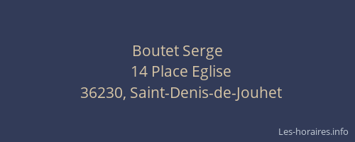 Boutet Serge