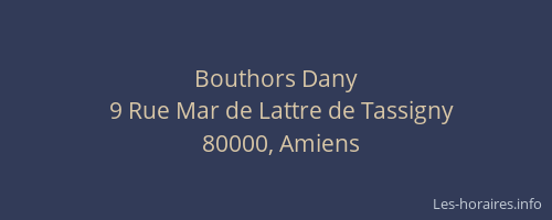 Bouthors Dany