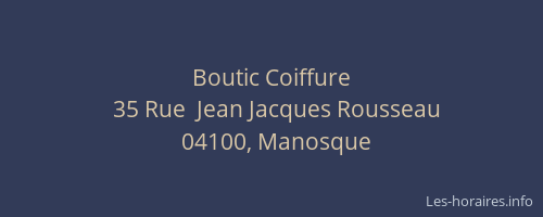 Boutic Coiffure