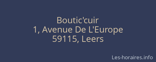 Boutic'cuir