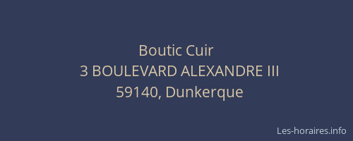 Boutic Cuir
