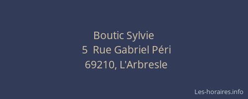 Boutic Sylvie