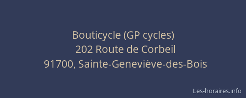 Bouticycle (GP cycles)