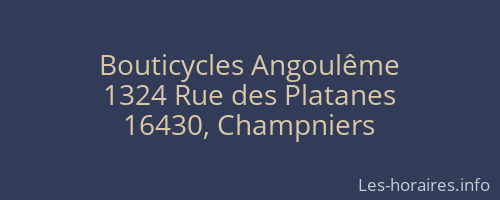 Bouticycles Angoulême