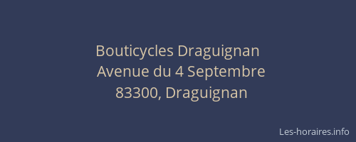 Bouticycles Draguignan