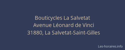 Bouticycles La Salvetat