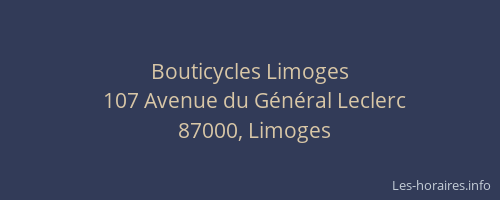 Bouticycles Limoges