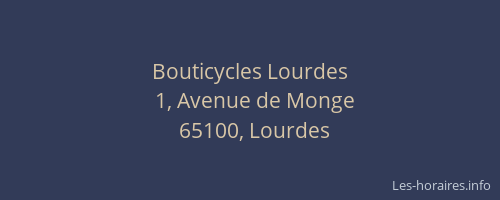 Bouticycles Lourdes
