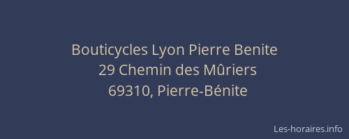 Bouticycles Lyon Pierre Benite