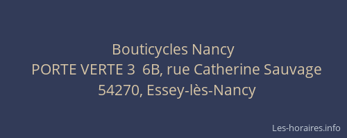 Bouticycles Nancy