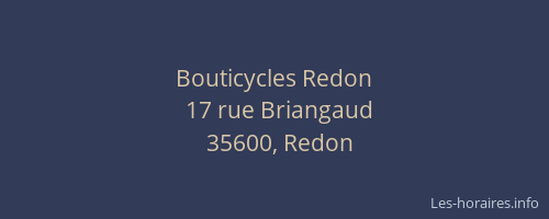 Bouticycles Redon