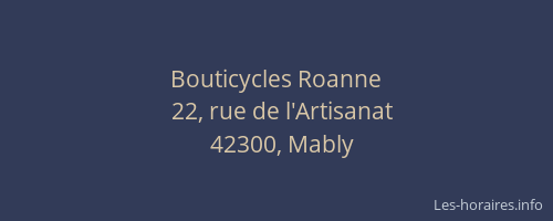 Bouticycles Roanne