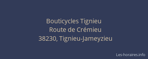 Bouticycles Tignieu