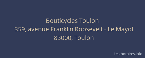 Bouticycles Toulon