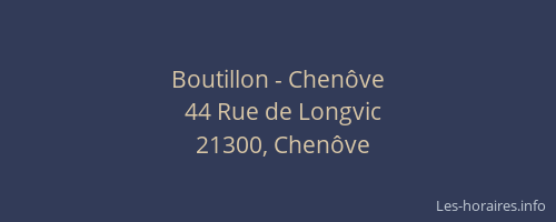 Boutillon - Chenôve