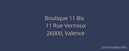 Boutique 11 Bis