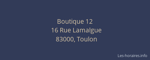 Boutique 12