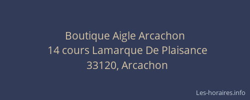 Boutique Aigle Arcachon