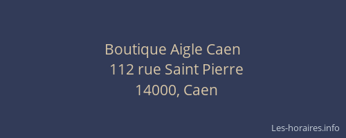 Boutique Aigle Caen