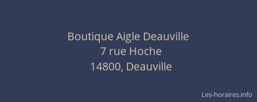 Boutique Aigle Deauville