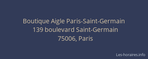 Boutique Aigle Paris-Saint-Germain