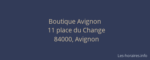 Boutique Avignon
