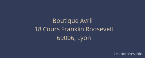 Boutique Avril