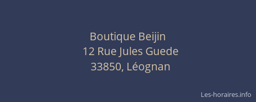 Boutique Beijin