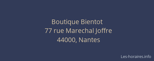 Boutique Bientot