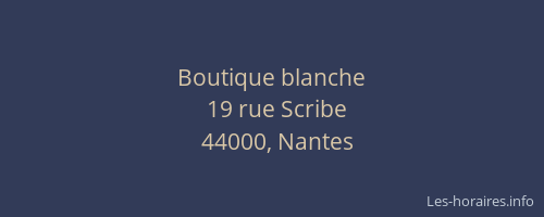 Boutique blanche