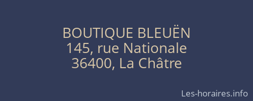 BOUTIQUE BLEUËN