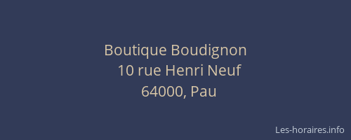 Boutique Boudignon