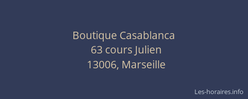 Boutique Casablanca