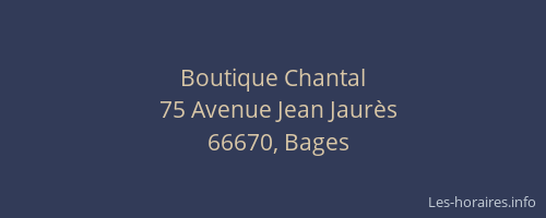 Boutique Chantal