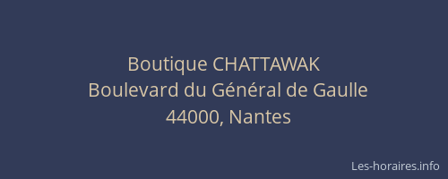 Boutique CHATTAWAK