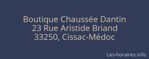 Boutique Chaussée Dantin
