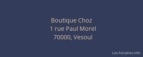 Boutique Choz